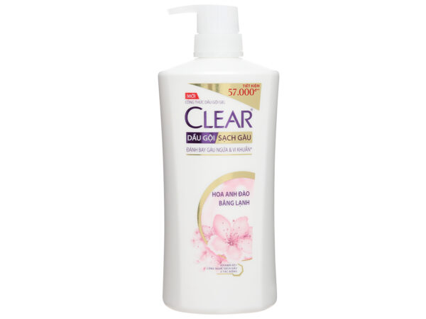 Dầu gội sạch gàu Clear hương hoa anh đào 630g