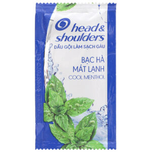 Dầu gội sạch gàu Head & Shoulders làm sạch gàu bạc hà mát rượi 5.7ml x 10 gói