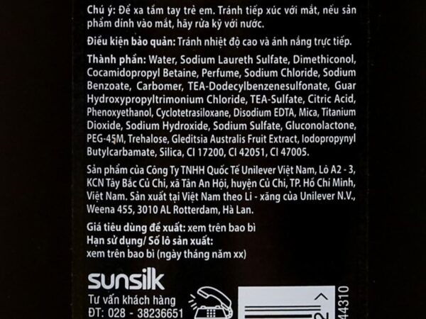 Dầu Gội Sunsilk Óng Mượt Rạng Ngời Đen 1.4Kg