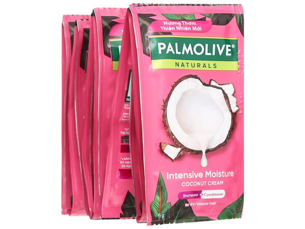 Dầu gội xả Palmolive dưỡng ẩm bổ sung dây 12 gói x 6g