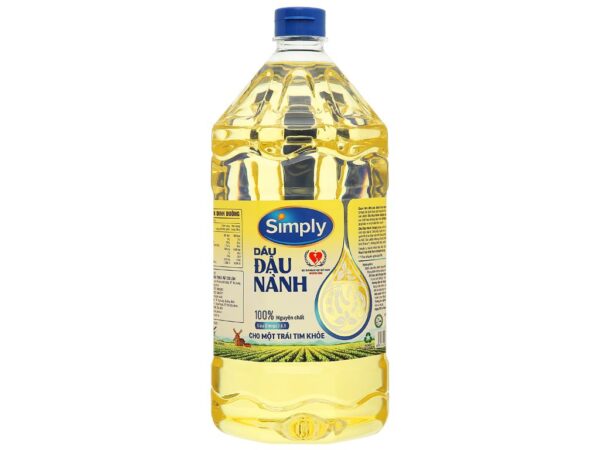 Dầu Đậu Nành Simply Nguyên chất 100% Chai 2L