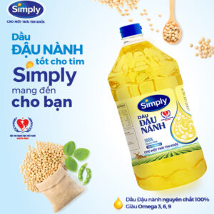 Dầu Đậu Nành Simply Nguyên chất 100% Chai 2L