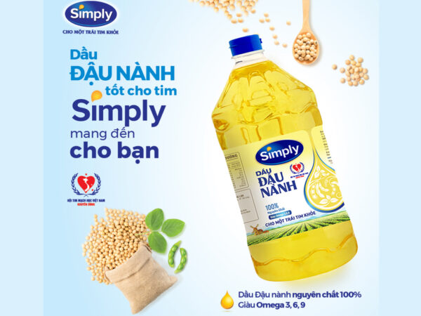 Dầu Đậu Nành Simply Nguyên chất 100% Chai 2L