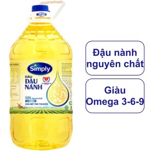 Dầu Đậu Nành Simply Nguyên Chất 5L