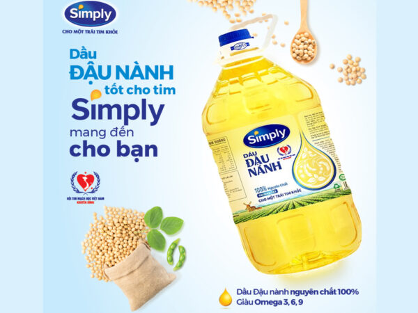 Dầu Đậu Nành Simply Nguyên Chất 5L