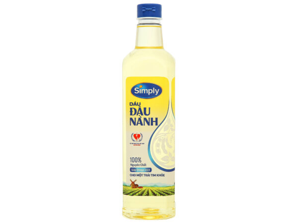 Dầu Đậu Nành Simply Nguyên Chất 1L