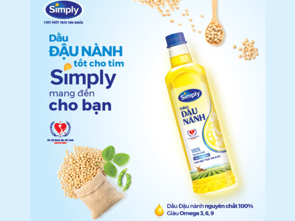 Dầu Đậu Nành Simply Nguyên Chất 1L