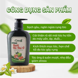 Dầu Xả Bưởi + Hà Thủ Ô Susoft - Giảm Rụng Tóc Sạch Gàu 550ml