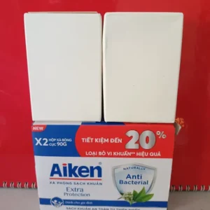 Hộp Xà bông cục Aiken 90g x 2 (Hộp 2 cục)