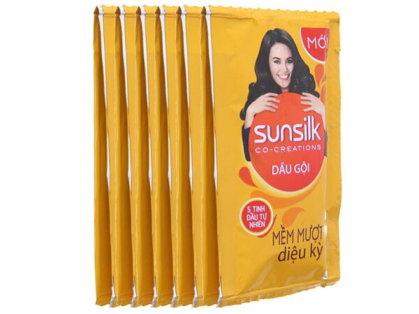 Dầu gội Sunsilk mềm mượt diệu kỳ vàng gói