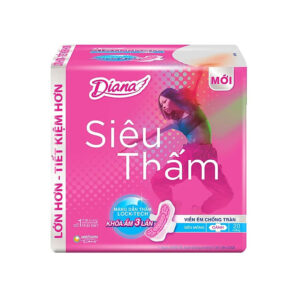 Băng vệ sinh Diana siêu thấm siêu mỏng cánh 20 miếng