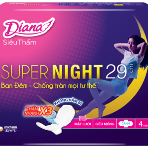 Băng vệ sinh Diana Super Night 29cm 4 miếng