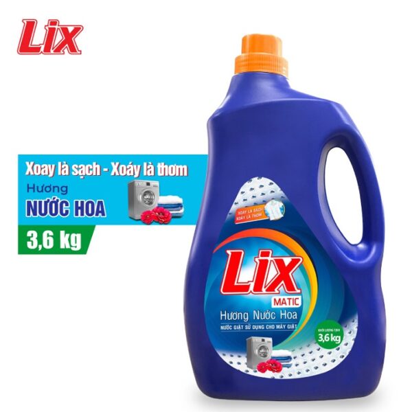 Nước Giặt Lix Matic hương nước hoa 3.6kg