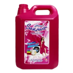 Nước giặt xả đậm đặc Thái Lan Sanzoft Lovely Pink hương ngọt ngào hồng 5000ml