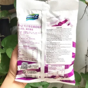 Kẹo Mềm MintZ Grapemint Vị Nho Bạc Hà (Gói 115g - Tím)