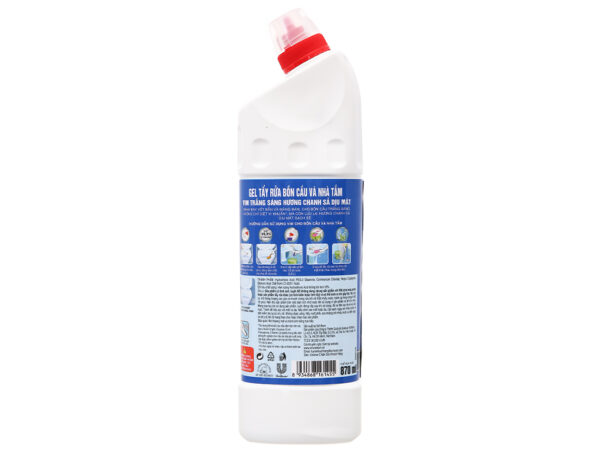 Nước Tẩy Bồn Cầu Vim Trắng Sáng Hương Chanh Sả 870ml