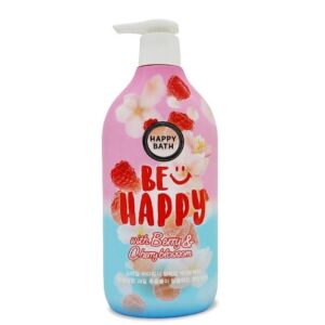 Sữa Tắm Nước Hoa Happy Bath Be Happy Relax Hương Berry Và Hoa Anh Đào Chai 900ml