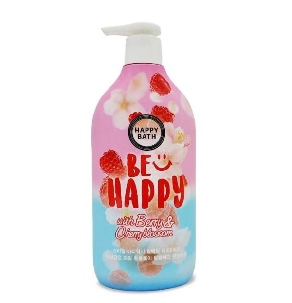 Sữa Tắm Nước Hoa Happy Bath Be Happy Relax Hương Berry Và Hoa Anh Đào Chai 900ml