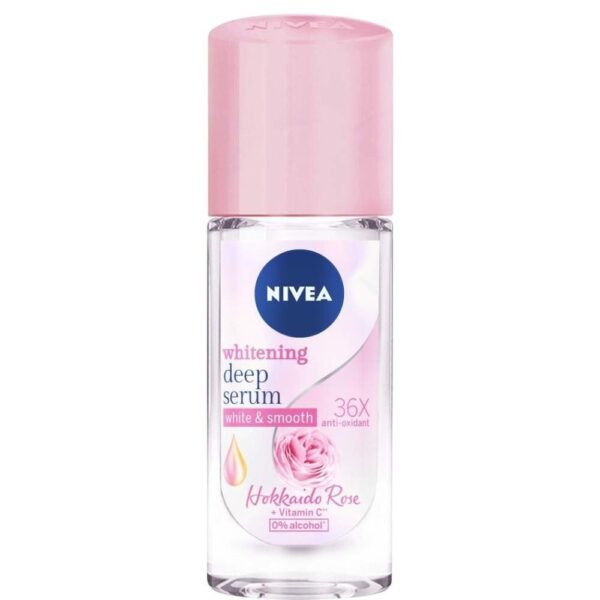 Lăn Khử Mùi Nivea Serum Sáng Mịn Hương Hoa Hồng 40ml