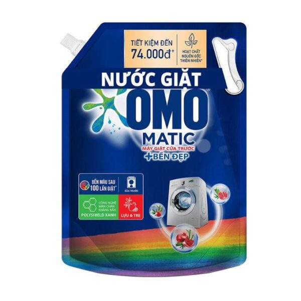 Nước giặt OMO Matic cửa trước khử mùi thư thái hương hoa oải hương túi 3.6kg