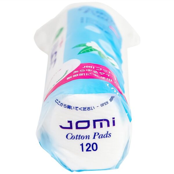 Bông tẩy trang Jomi Cotton Pads siêu thấm, siêu mịn (120 miếng)