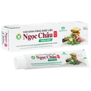 Kem đánh răng dược liệu Ngọc Châu trắng sáng 100g - 170g