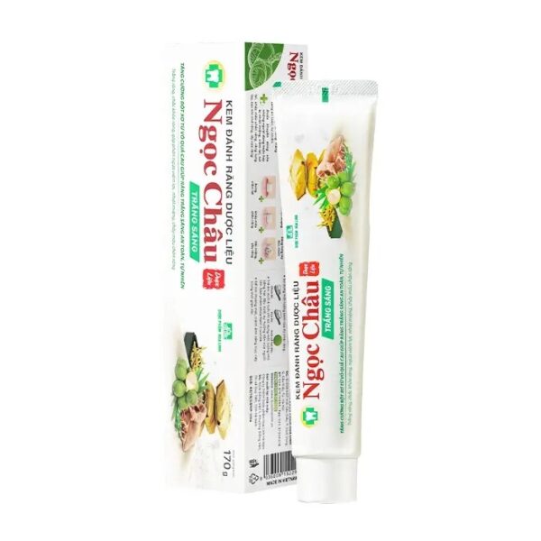 Kem đánh răng dược liệu Ngọc Châu trắng sáng 100g - 170g