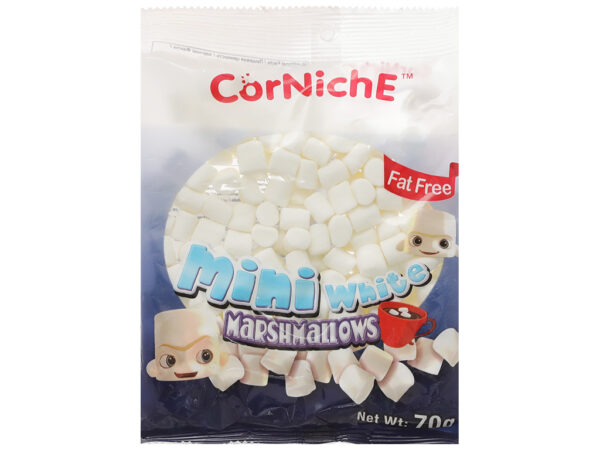 Kẹo marshmallows CorNichE Mini White gói 70g