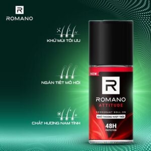 Lăn Khử Mùi Romano Hương Nước Hoa Attitude 50ml