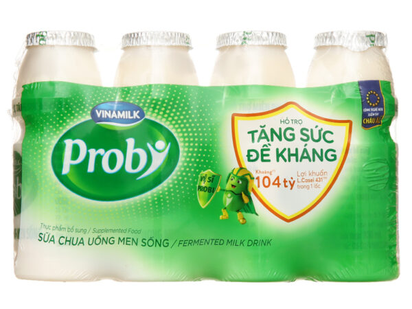 Sữa chua uống men sống có đường Vinamilk Probi chai 130ml