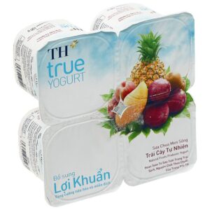 Sữa chua men sống TH True Yogurt trái cây 100g