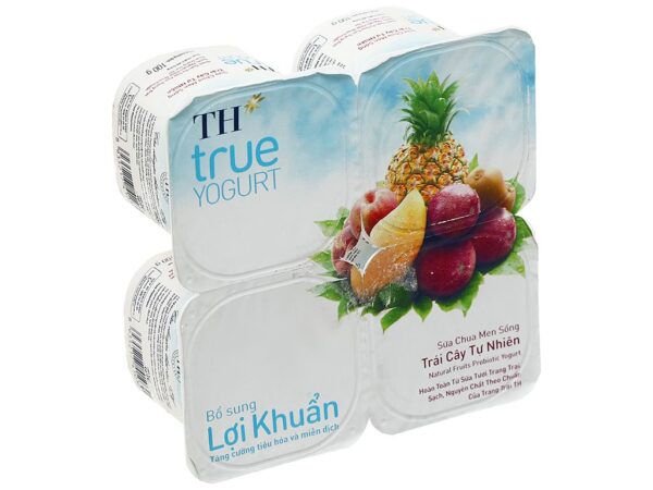 Sữa chua men sống TH True Yogurt trái cây 100g