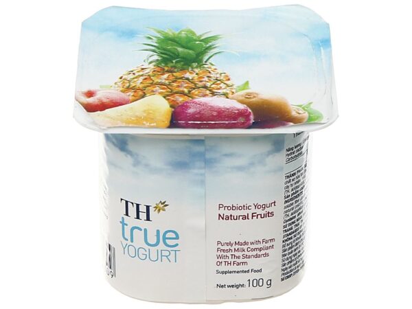 Sữa chua men sống TH True Yogurt trái cây 100g