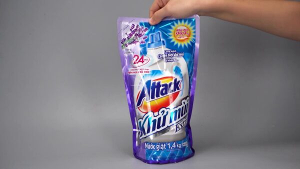 Nước Giặt Attack Khử Mùi Extra Hương Oải Hương 1.4L