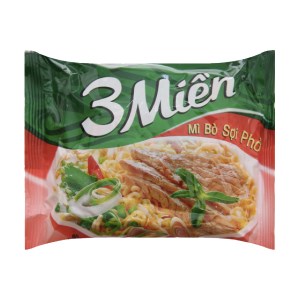 Mì bò sợi phở 3 Miền gói 65g