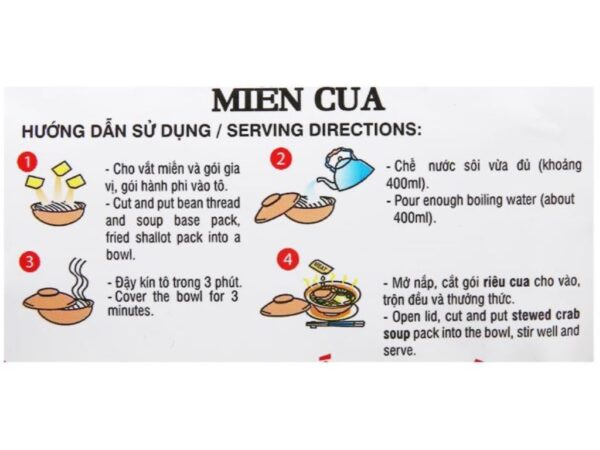 Miến cua Vifon Hoàng Gia gói 105g