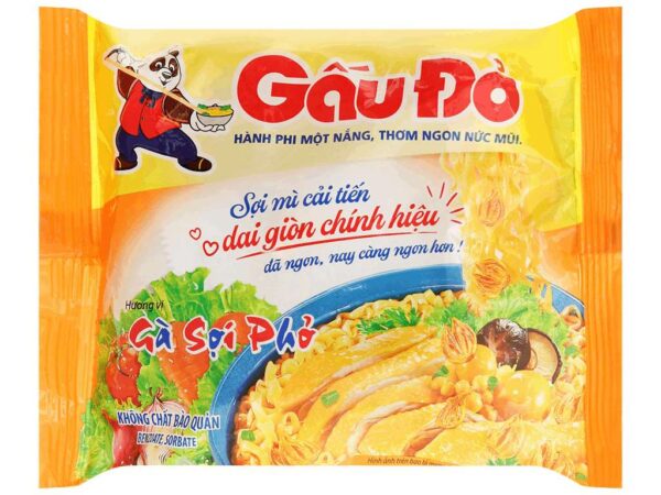 Mì gà sợi phở Gấu Đỏ gói 63g 