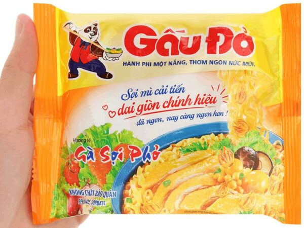 Mì gà sợi phở Gấu Đỏ gói 63g 