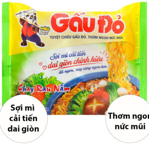 Mì Gấu Đỏ Chay Rau Nấm