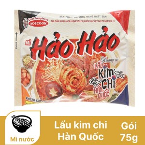 Mì Hảo Hảo hương vị lẩu kim chi Hàn Quốc gói 75g