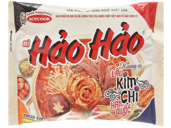 Mì Hảo Hảo hương vị lẩu kim chi Hàn Quốc gói 75g