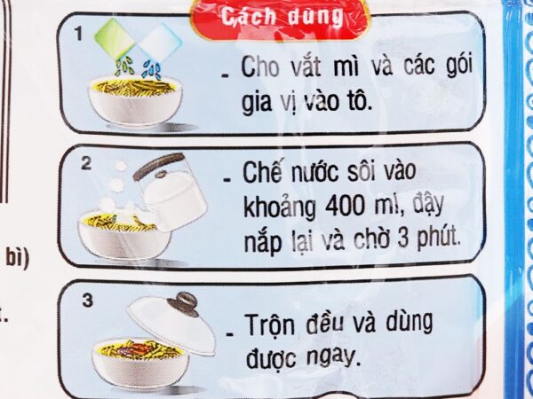 Mì Hảo Hảo sườn heo tỏi phi gói 73g