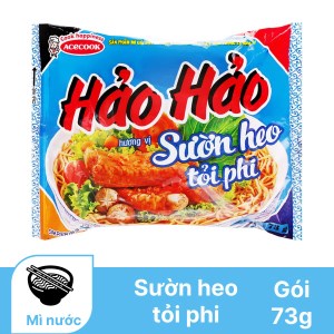 Mì Hảo Hảo sườn heo tỏi phi gói 73g