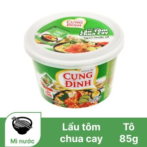 Mì khoai tây Cung Đình lẩu tôm chua cay tô 85g