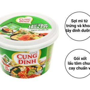 Mì khoai tây Cung Đình lẩu tôm chua cay tô 85g