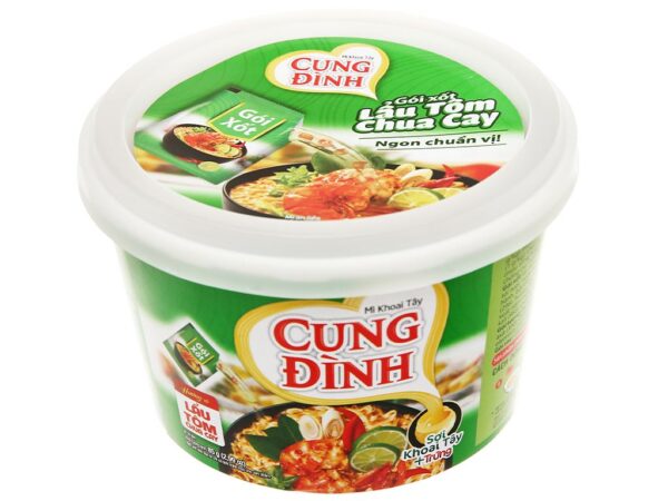 Mì khoai tây Cung Đình lẩu tôm chua cay tô 85g