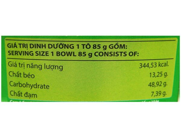 Mì khoai tây Cung Đình lẩu tôm chua cay tô 85g