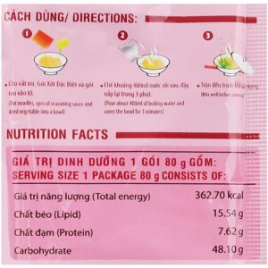 Mì khoai tây Cung Đình sườn hầm ngũ quả gói 80g