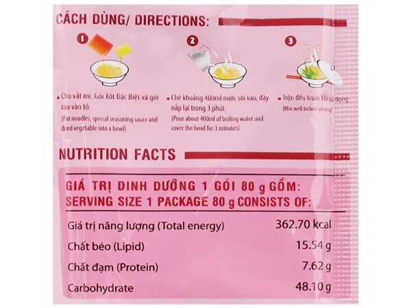 Mì khoai tây Cung Đình sườn hầm ngũ quả gói 80g