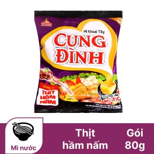 Mì khoai tây Cung Đình thịt hầm nấm gói 80g